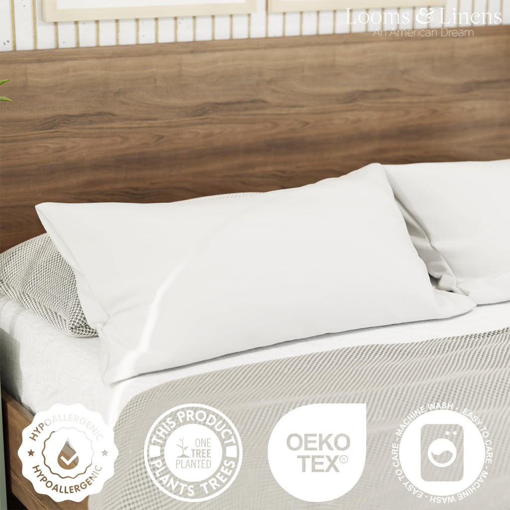 King Size Pillows Set of 2 20 x 36 Hypoallergenic Down Alternative Pillow Inserts G638