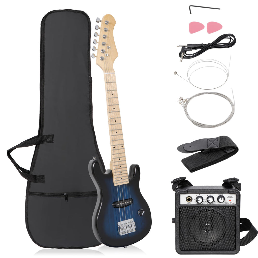 30 Inch Blue Electric Guitar Kit with Amplifier U584194