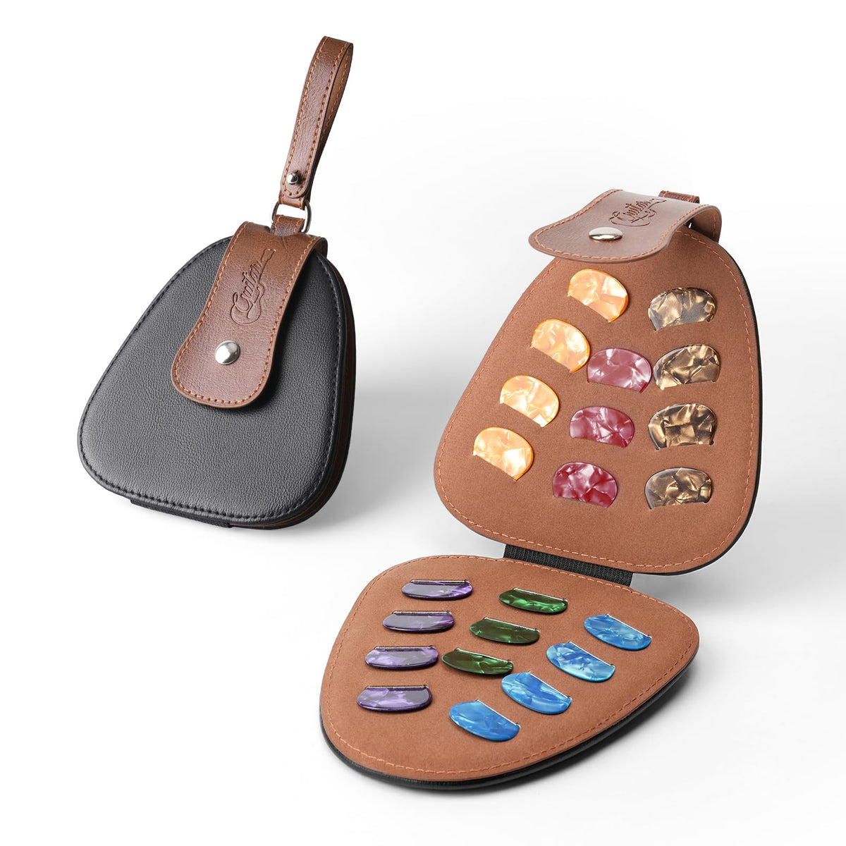Guitar Picks Holder PU Leather Bag E30825