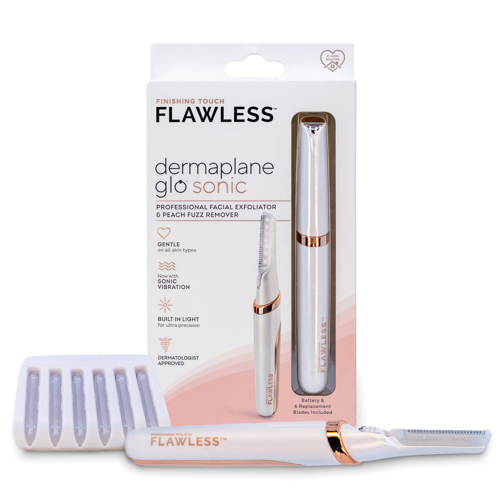 Lighted Electric Facial Exfoliator with 6 Replacement Heads M42650