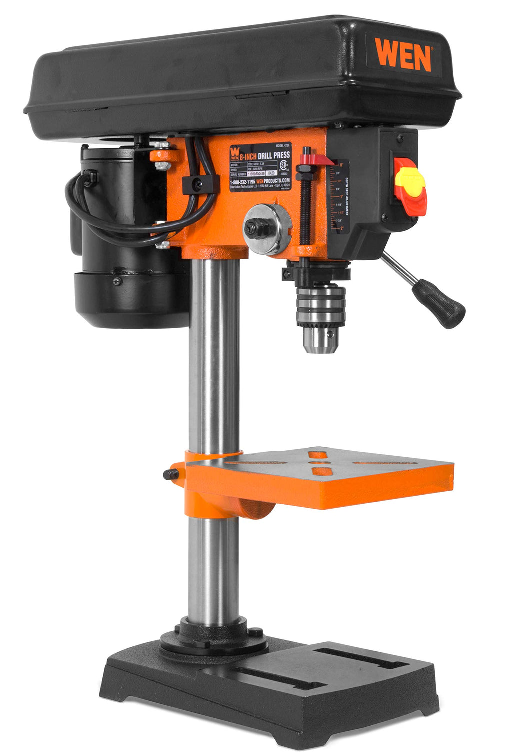 8-Inch 5-Speed Cast Iron Benchtop Drill Press with Vise M931