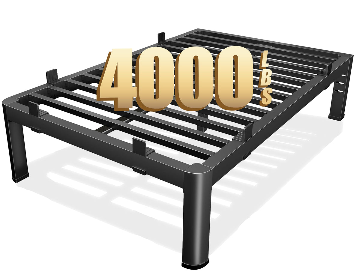 18 Inch Metal King Bed Frame with Steel Support A77409