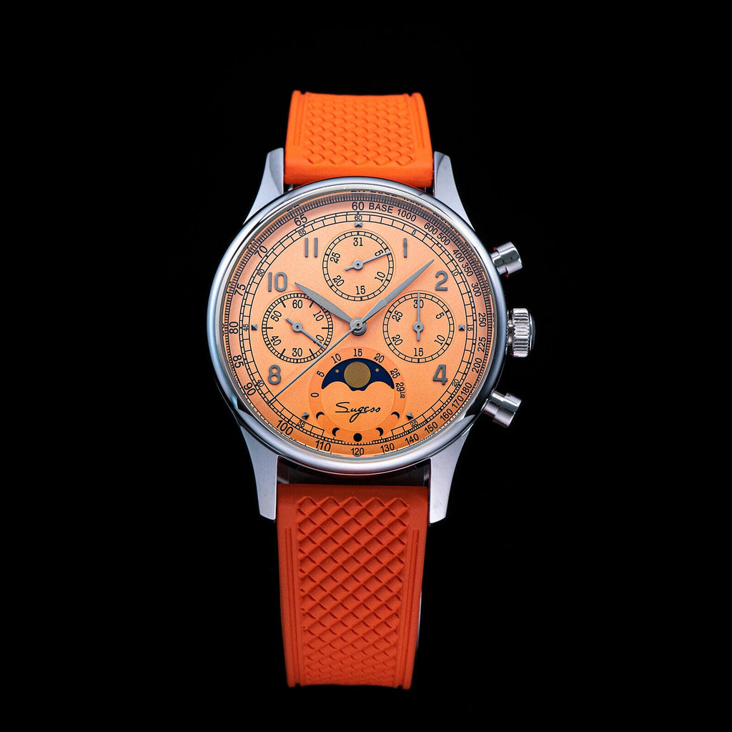 40mm Mechanical Chronograph Mens Wrist Watch X5325