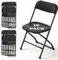 Black Plastic Folding Chairs T89387