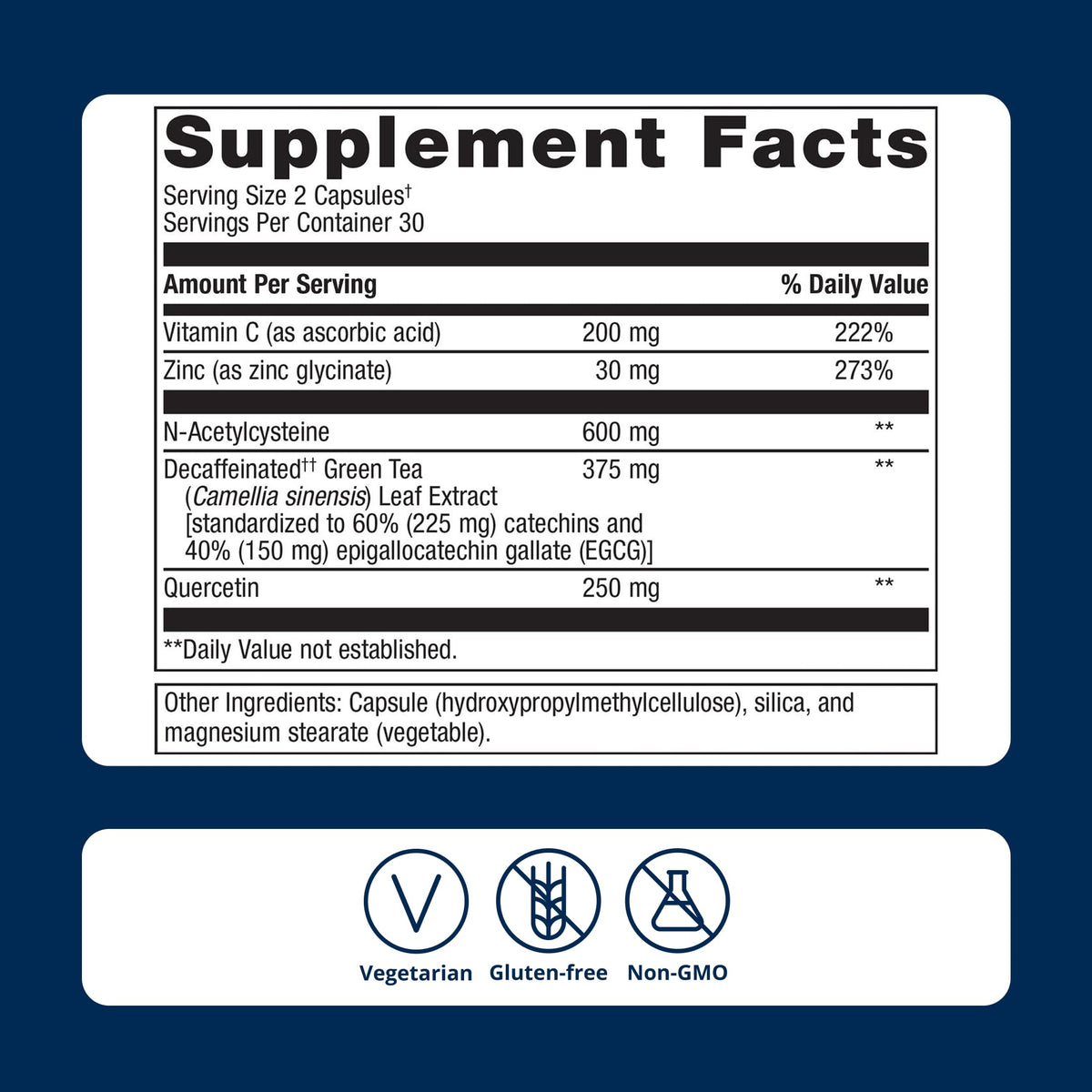 Vitamin C and Zinc 60 Capsules S1529