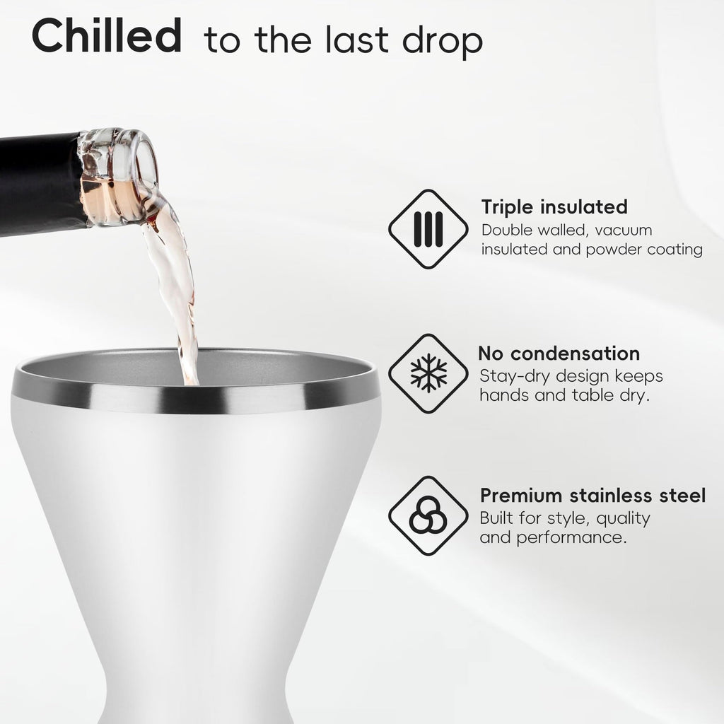 Stemless Insulated Martini Glass Set of 6 G128674