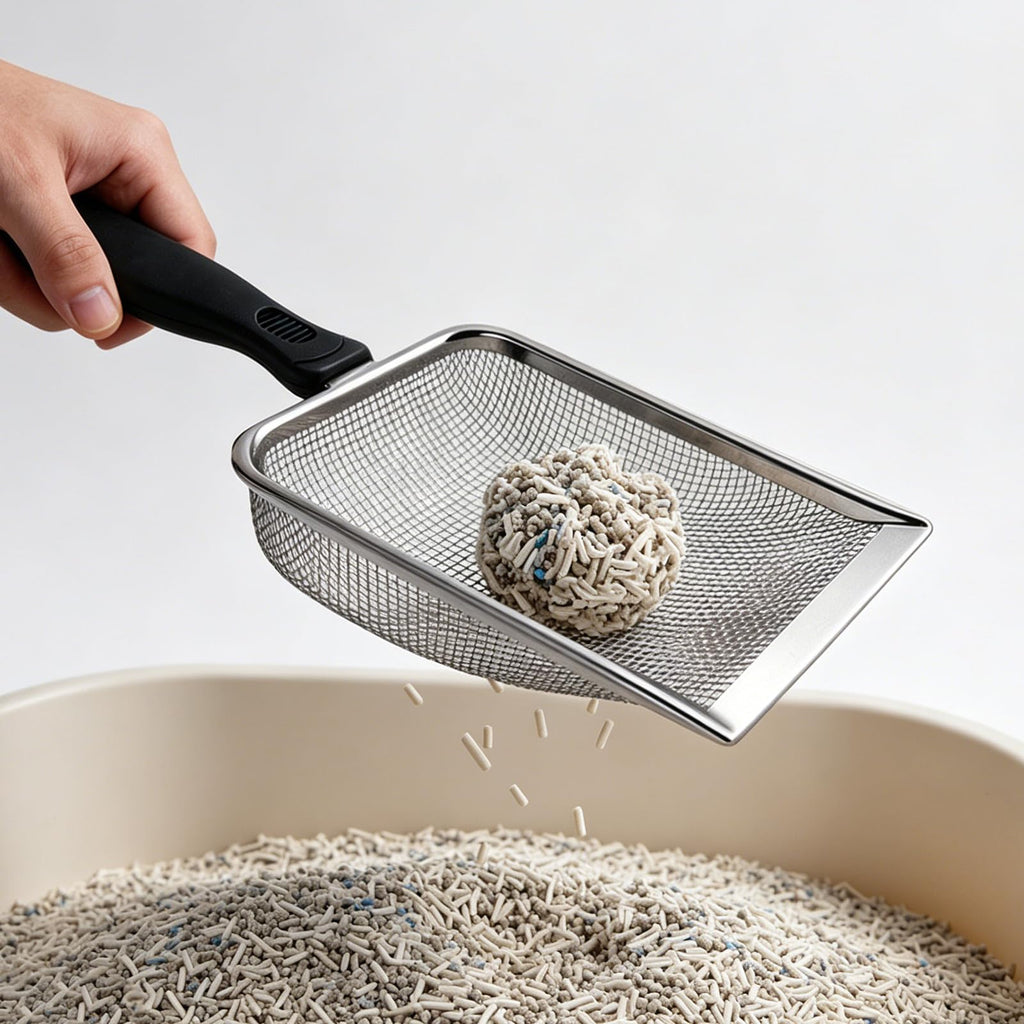 Stainless Steel Mesh Cat Litter Scoop 2.8mm Hole Z75801