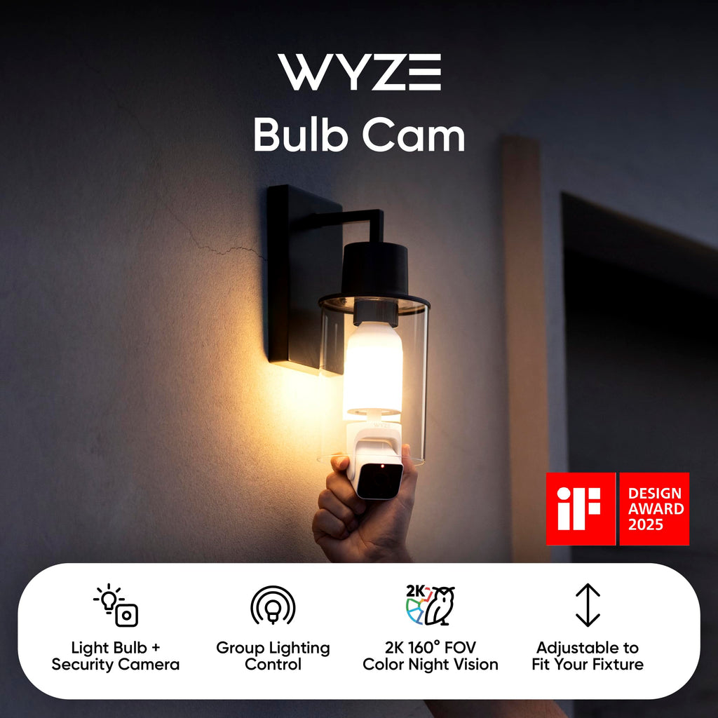 2K HD Smart Light Bulb Security Camera Q7878