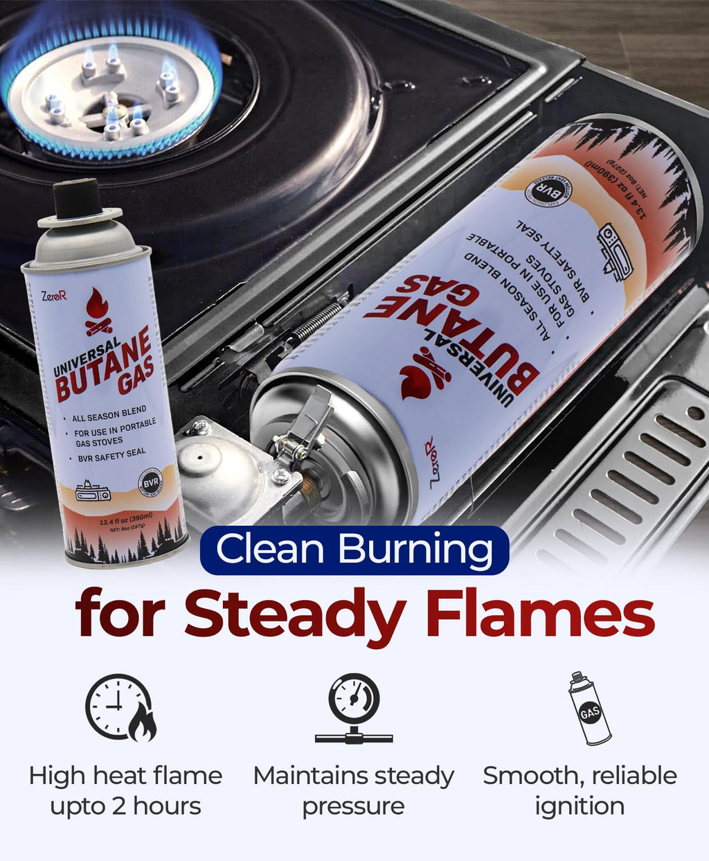 Butane Fuel Canister Cartridge 13.4 fl oz Y378