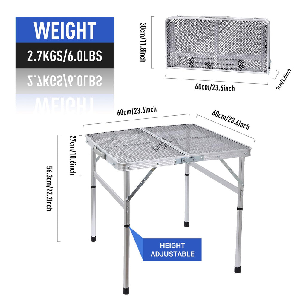 Height Adjustable Aluminum Folding Table U744679