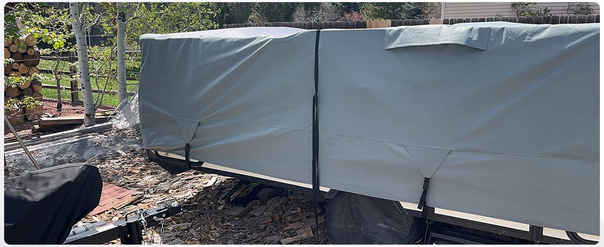 Waterproof Pop Up Camper Tent Trailer Cover 10'-12' R191