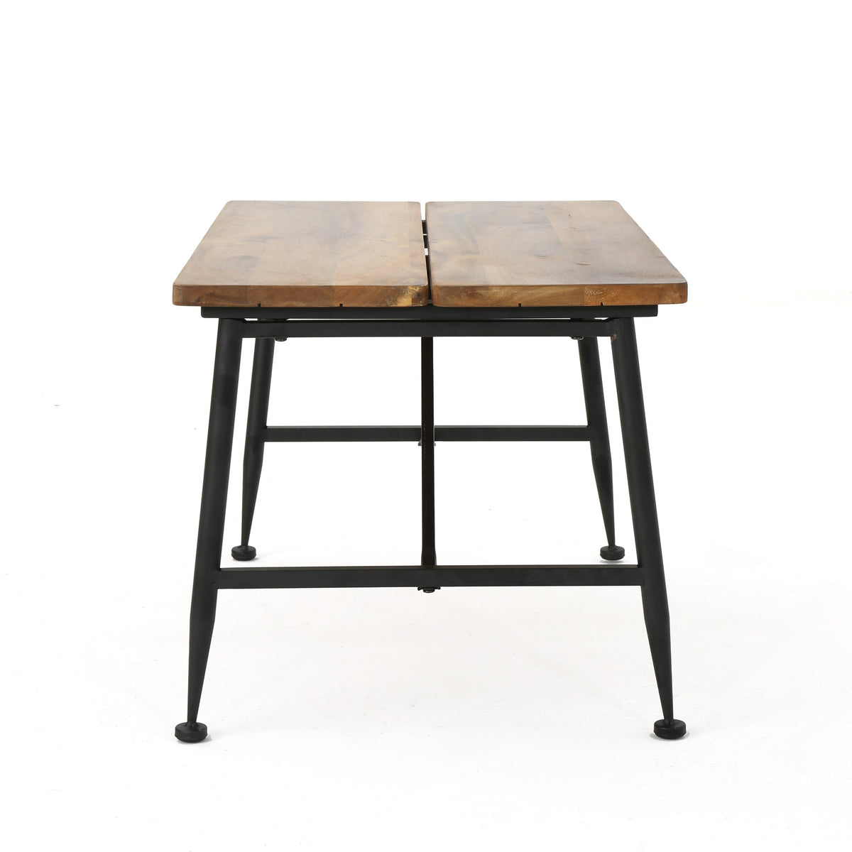 Acacia Wood Coffee Table with Iron Accents O12998