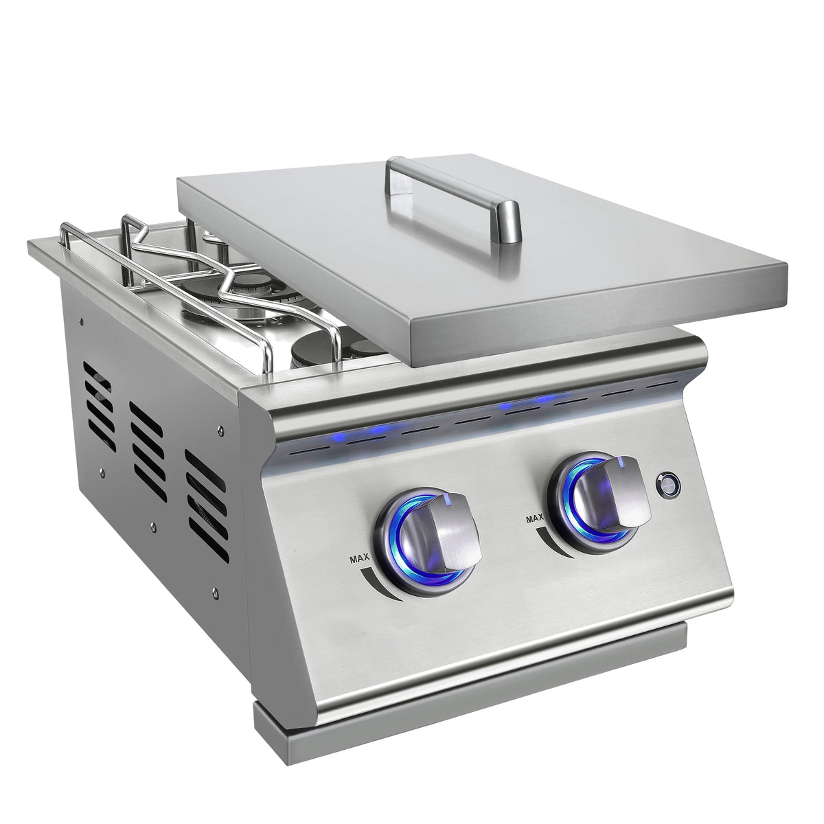 Double Grilling Side Burners 304 Stainless Steel 2 * 15,000BTU X6051
