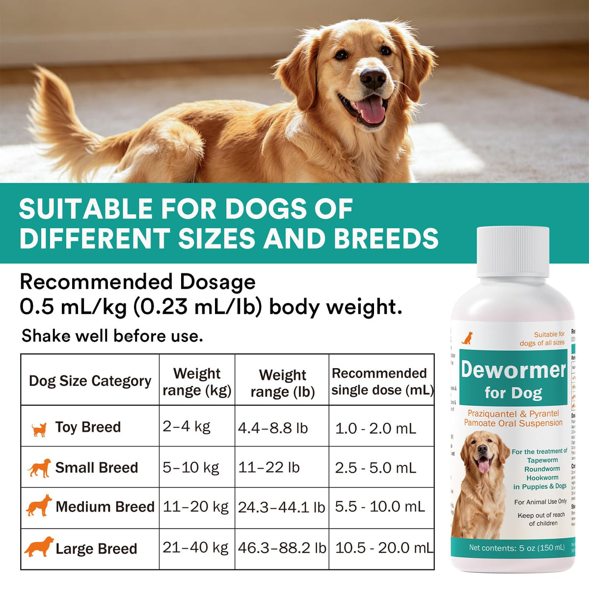 Dogs & Puppies Dewormer D404
