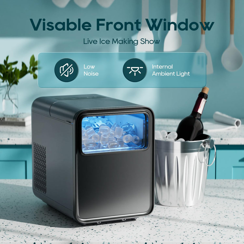 Countertop Ice Maker 9 Ice Cubes 26.5LBS/24H M39438