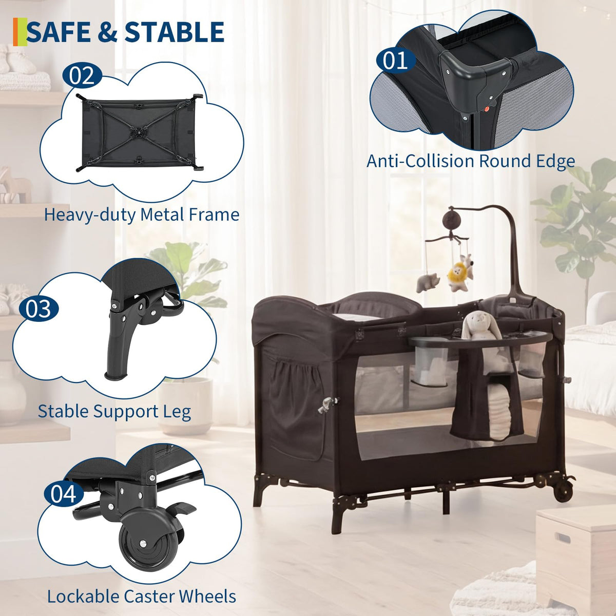 4 in 1 Baby Playard X464163