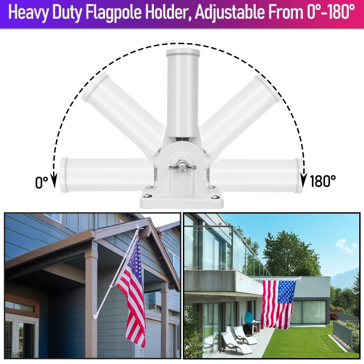 6FT Stainless Steel Flagpole Kit Z161