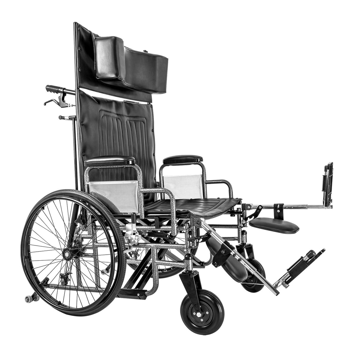 28" Wide Seat Bariatric Reclining Manual Wheelchair with Elevating Leg Rests D192