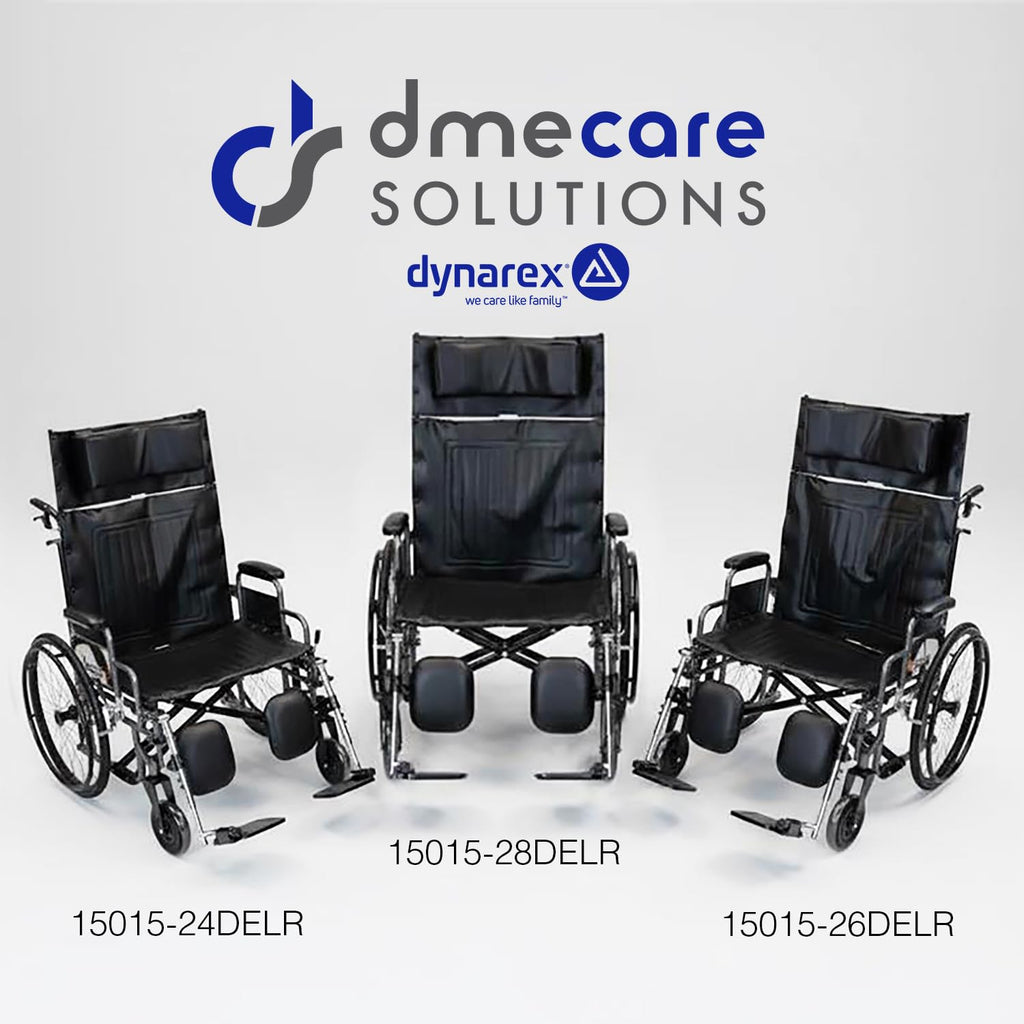 28" Wide Seat Bariatric Reclining Manual Wheelchair with Elevating Leg Rests D192