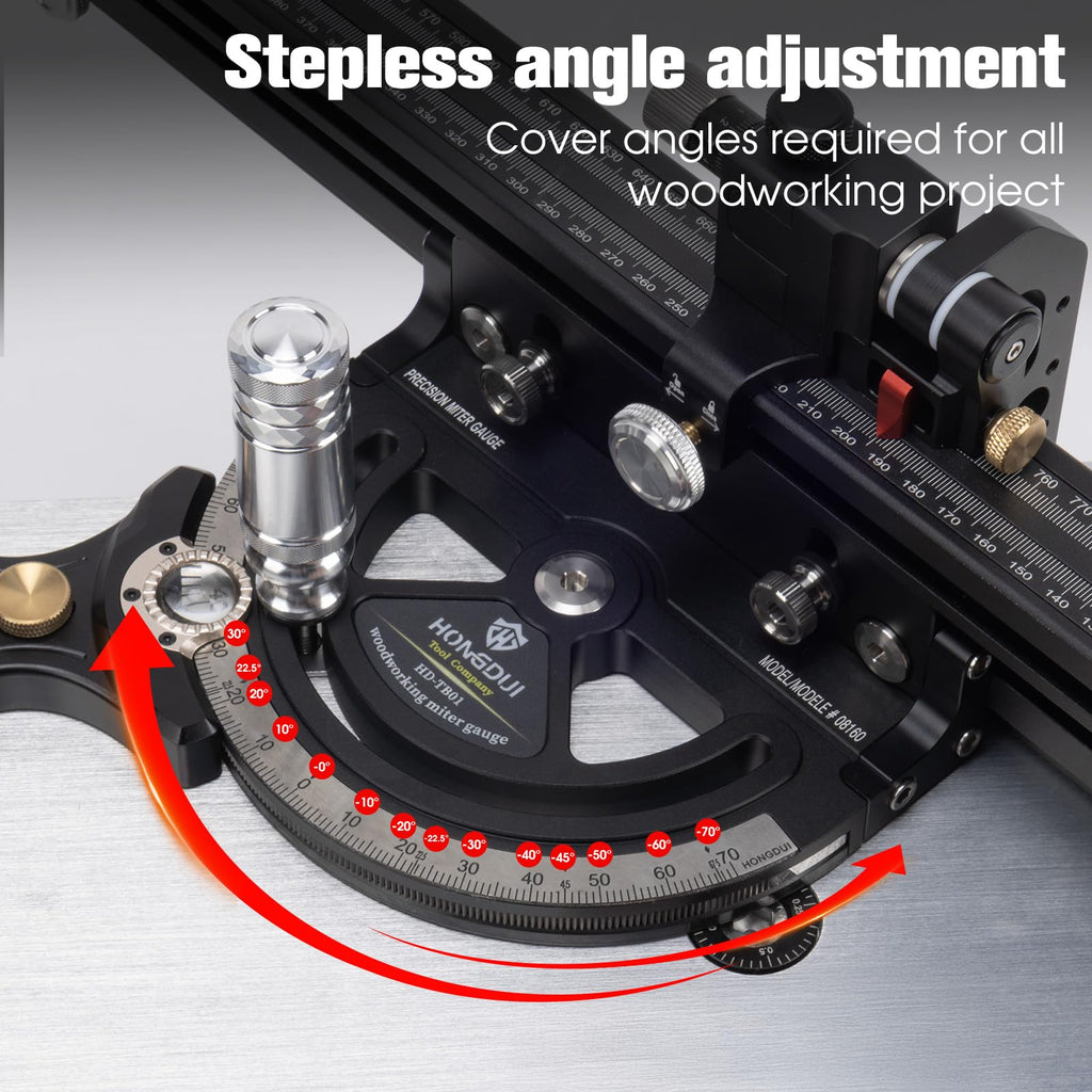Aluminum Alloy Miter Gauge with Miter Fence T64360