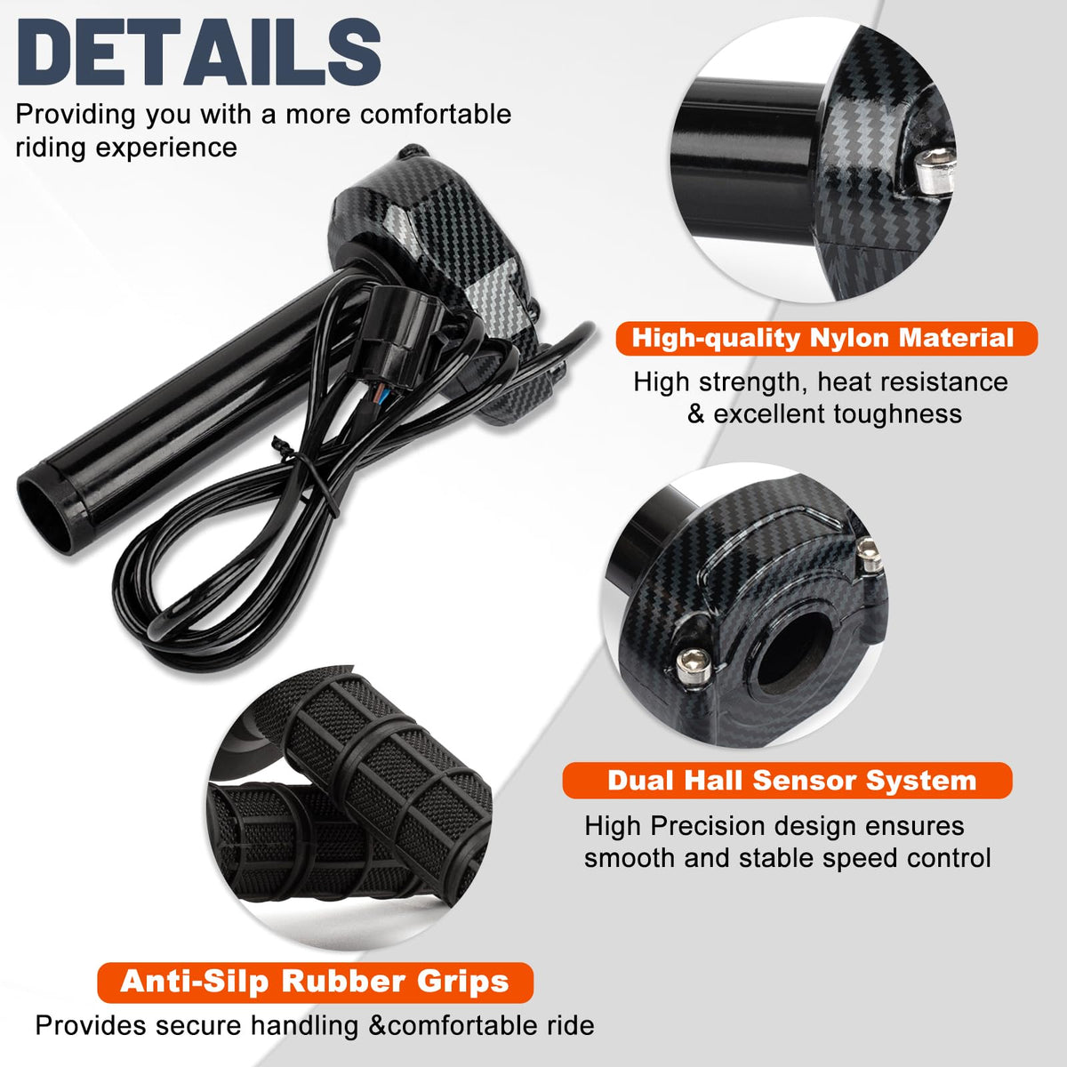 Waterproof Twist Throttle Kit for Electric Dirt Bike T187