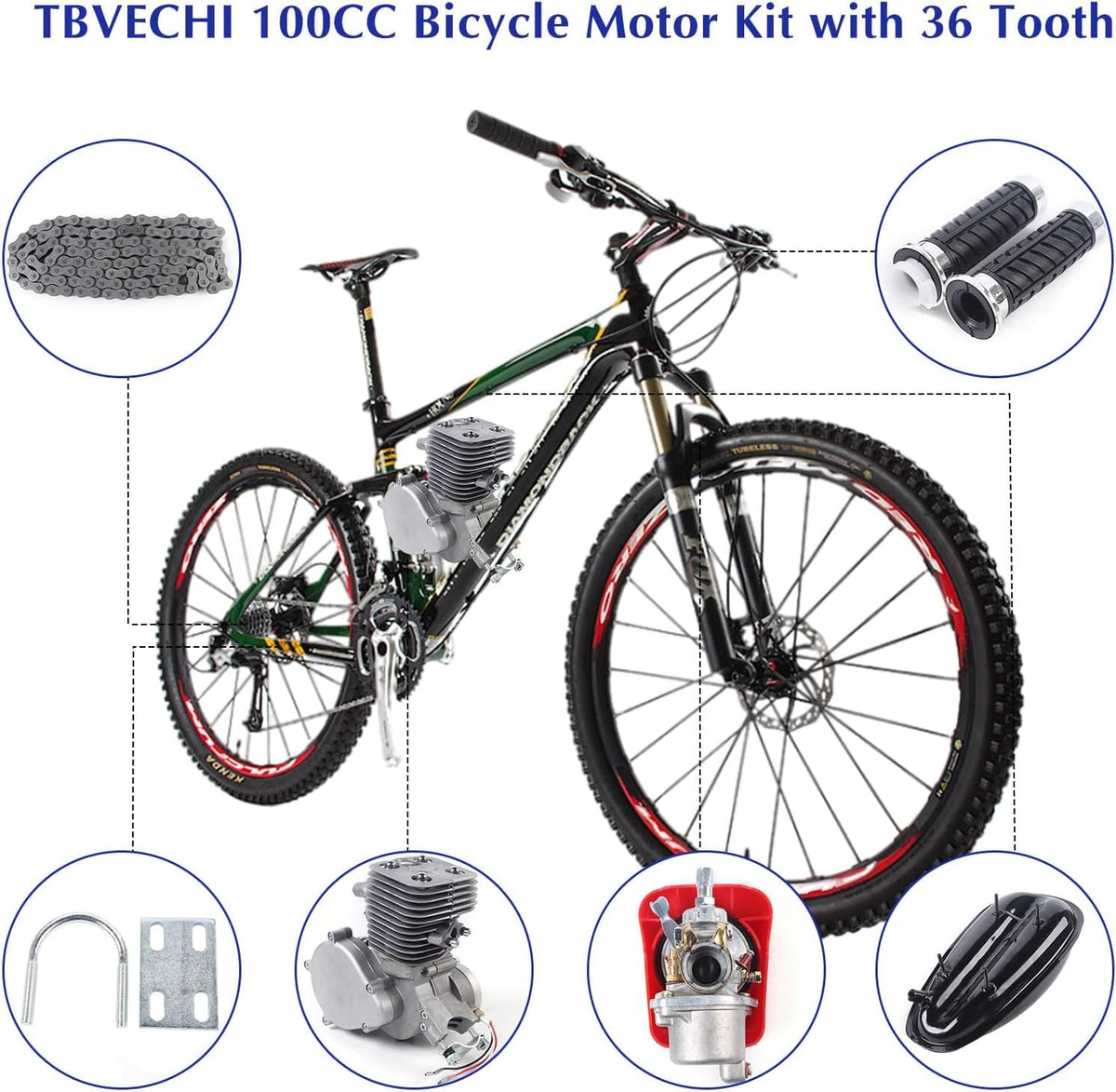 100CC 2 Stroke Air-Cooling Bicycle Engine Kit G176