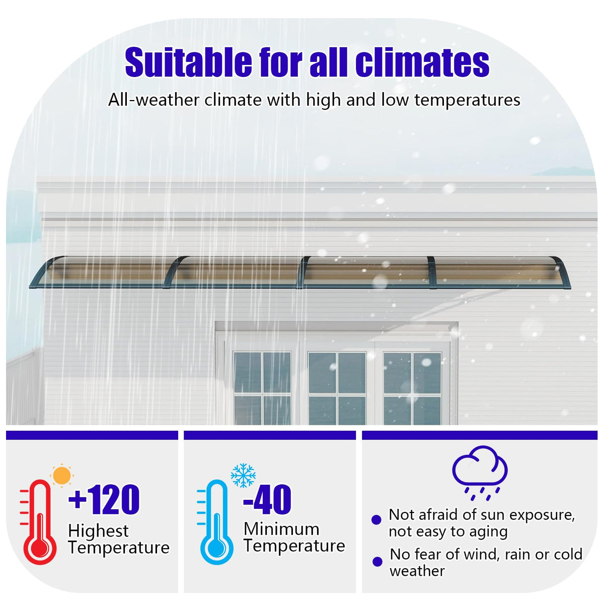 32x48'' Polycarbonate Door Awning P246900