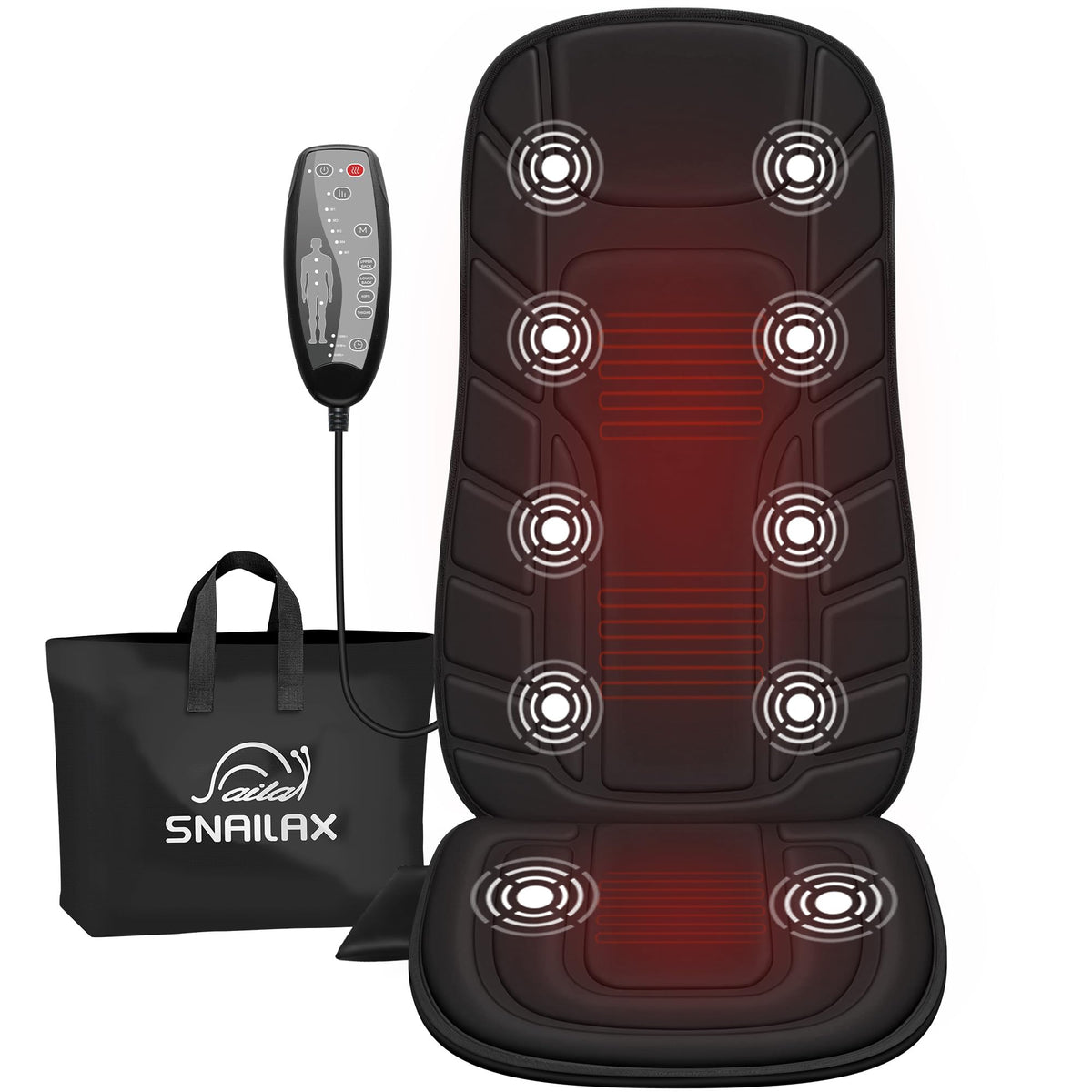 Vibration Back Massage Seat Cushion with Heat D522