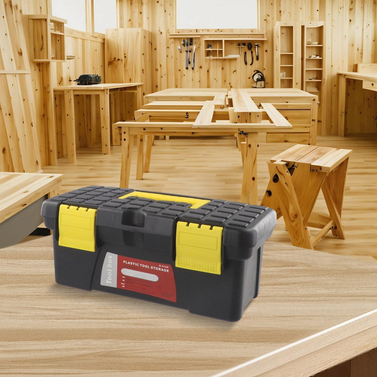10 Inch Single Layer Plastic Tool Storage Box Y43824