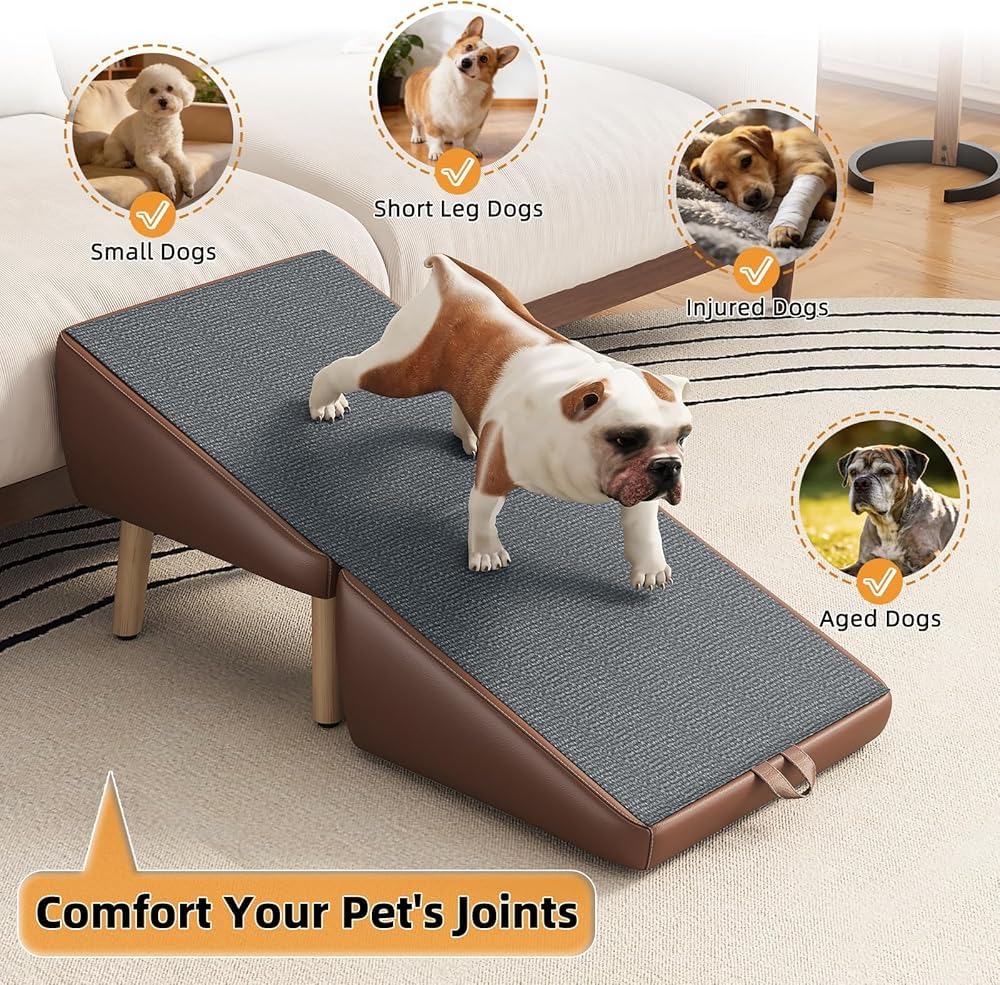 Foldable 2-in-1 Pet Ottoman Dog Safety Ramp M525491