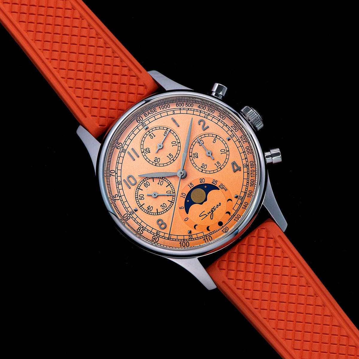40mm Mechanical Chronograph Mens Wrist Watch X5325