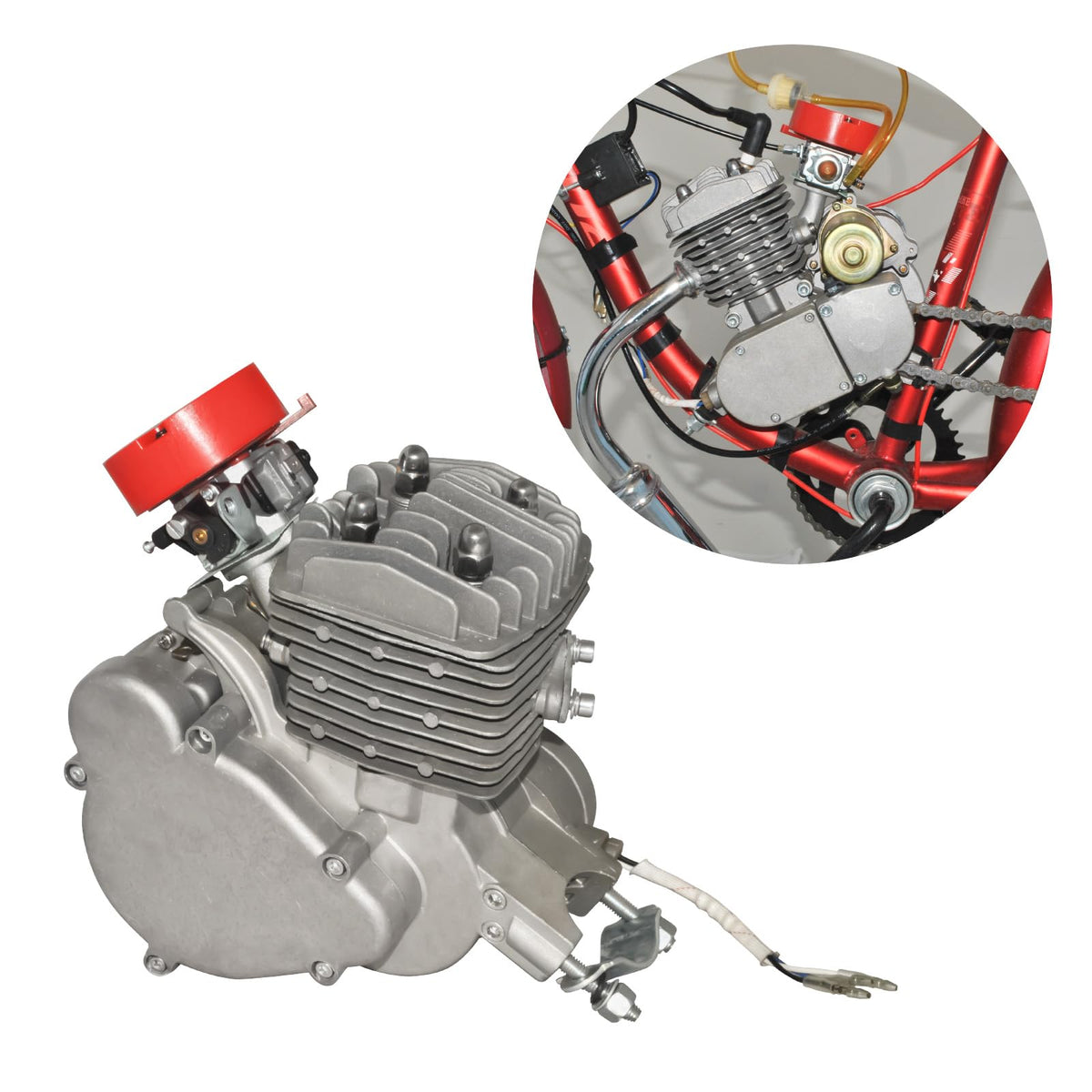 80cc 2-Stroke Air-Cooled Bicycle Engine Kit W25140