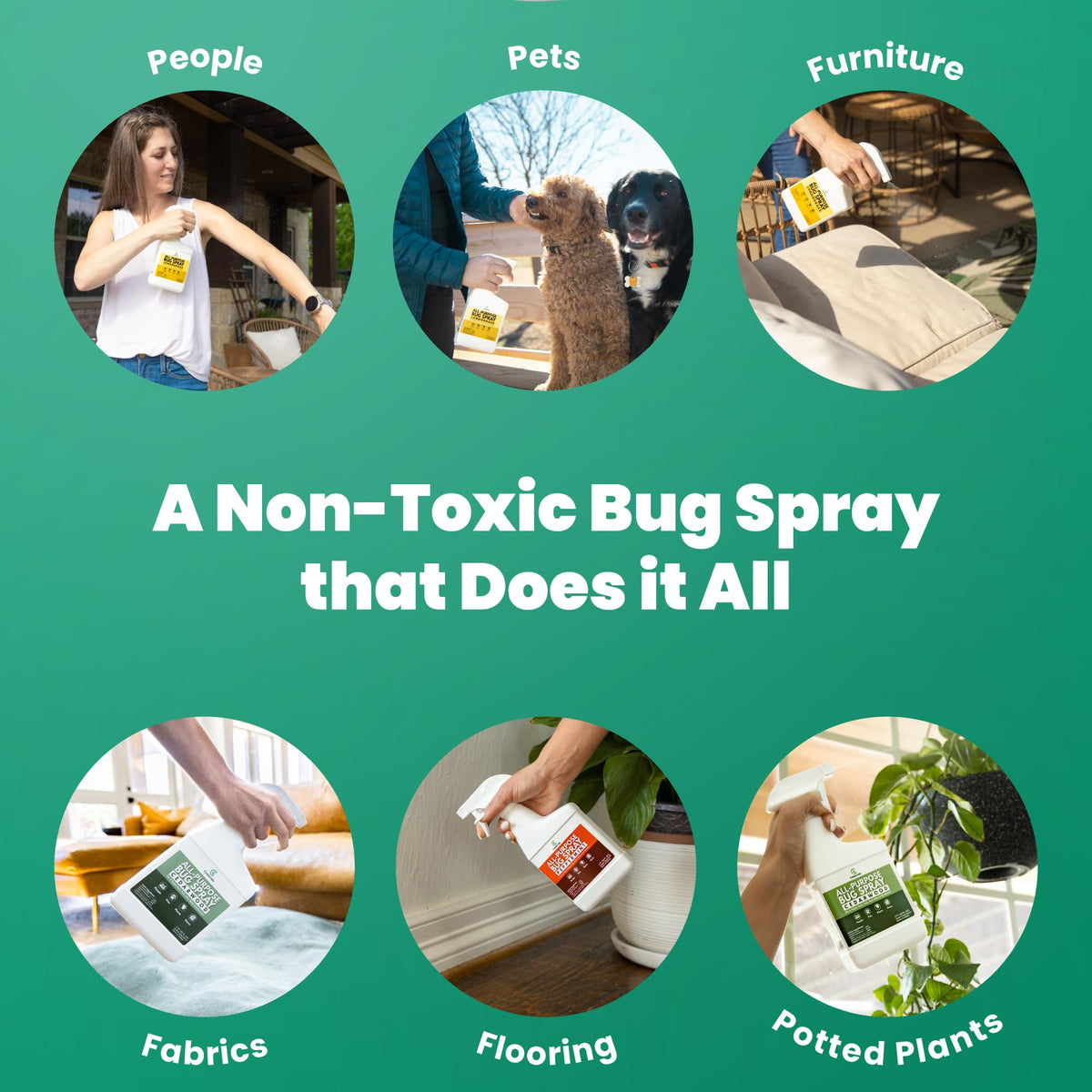 Natural Essential Oils Bug Spray Lemongrass Quart M805693