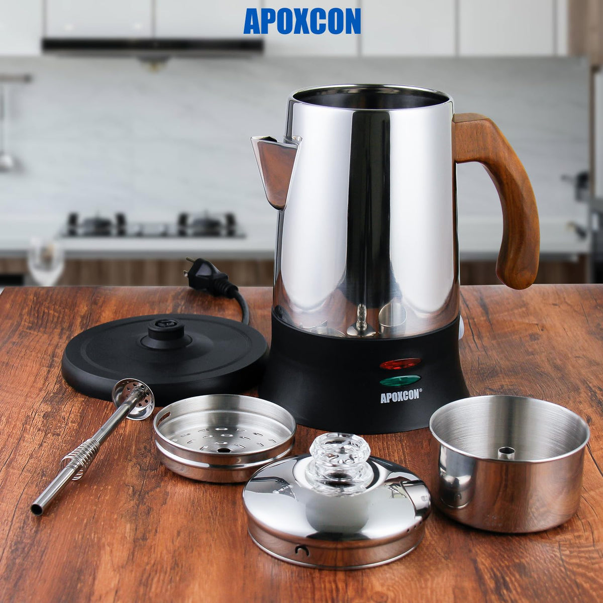 6 Cup Stainless Steel Electric Coffee Percolator S5104