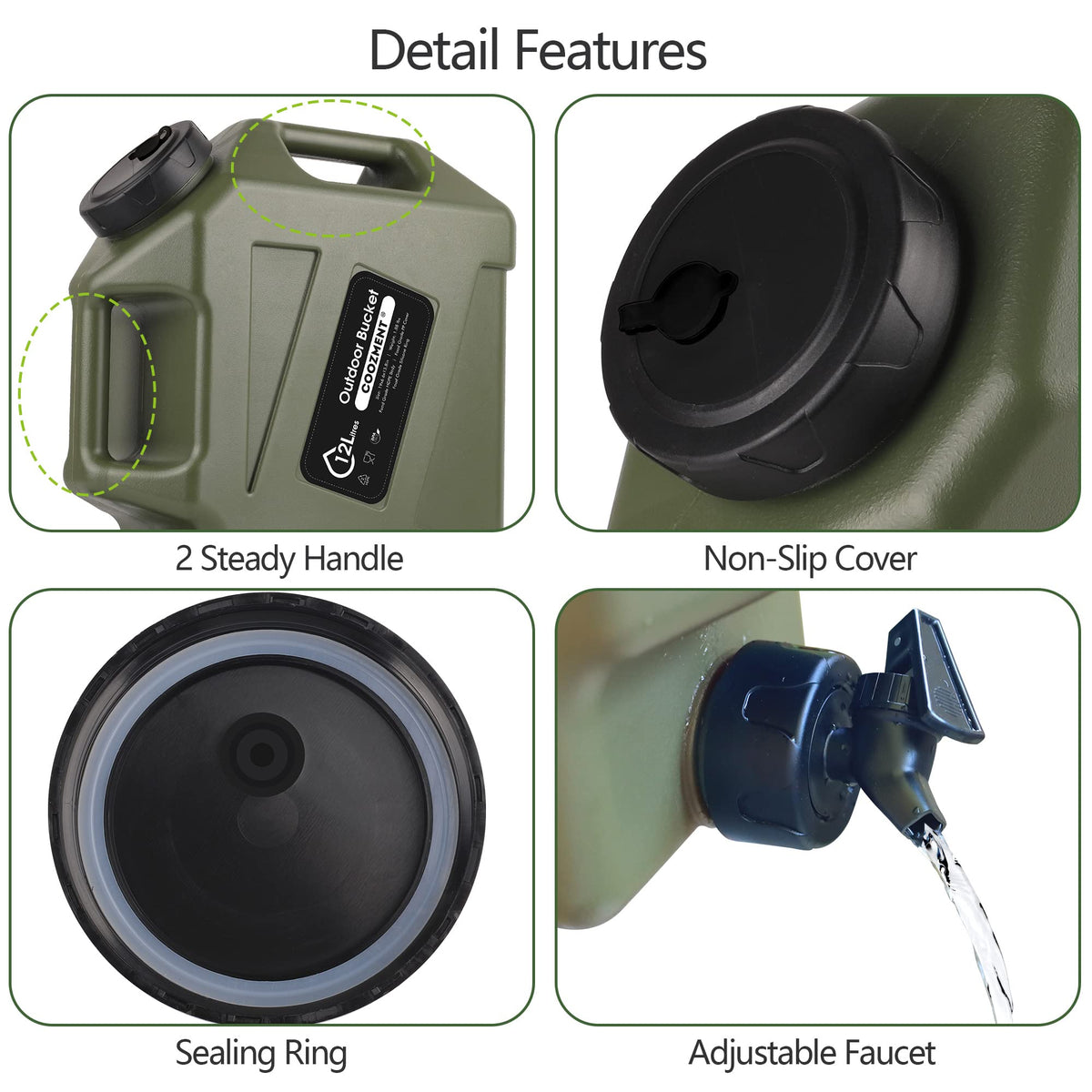 BPA Free Water Containers with Spigot H2090