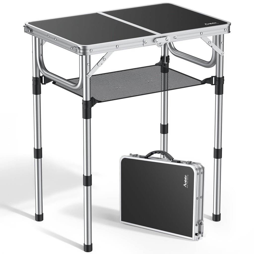 Folding Camping Table 24"X 16" Adjustable Height Z7205