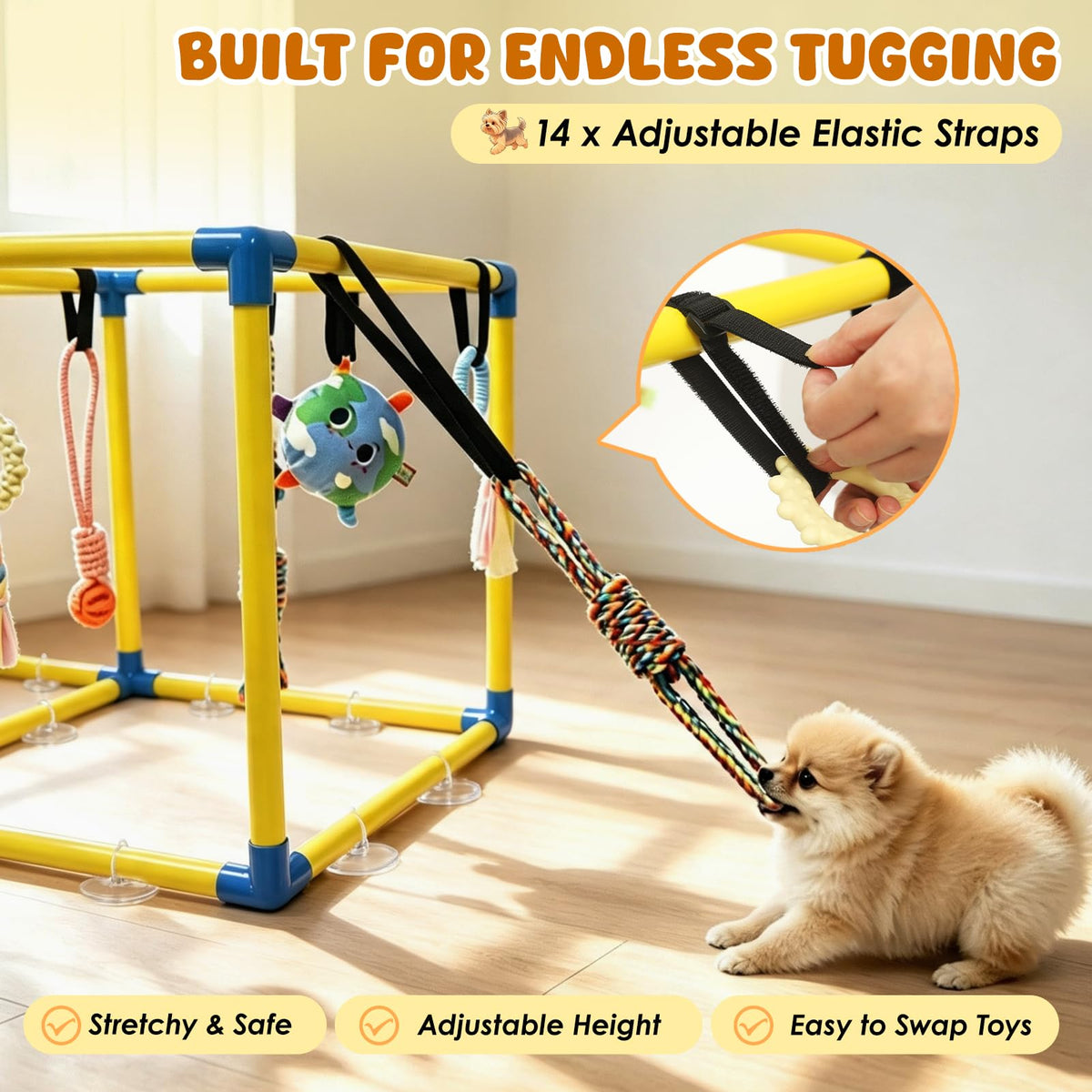 Puppy Play Gym with 14 Hanging Toys A42447