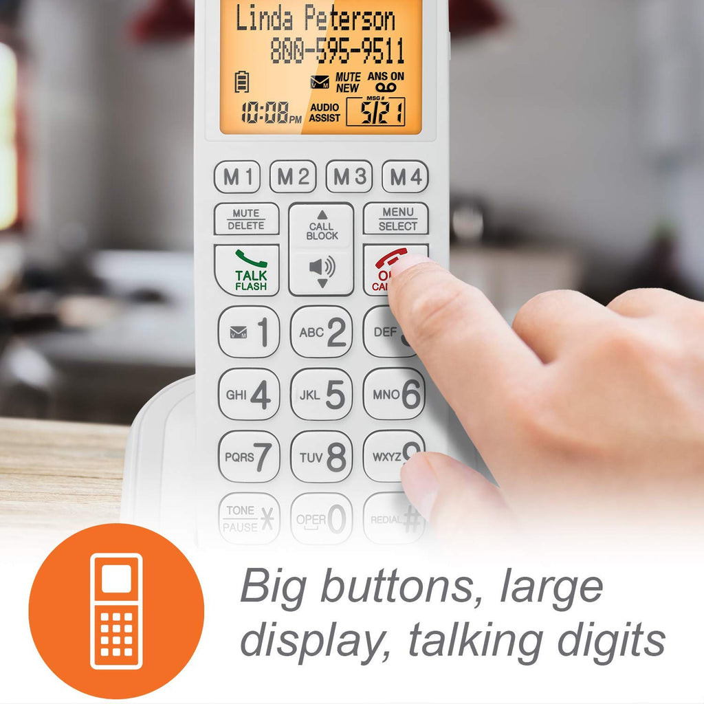 Corded/Cordless Phone System with Big Buttons and Large Display B235
