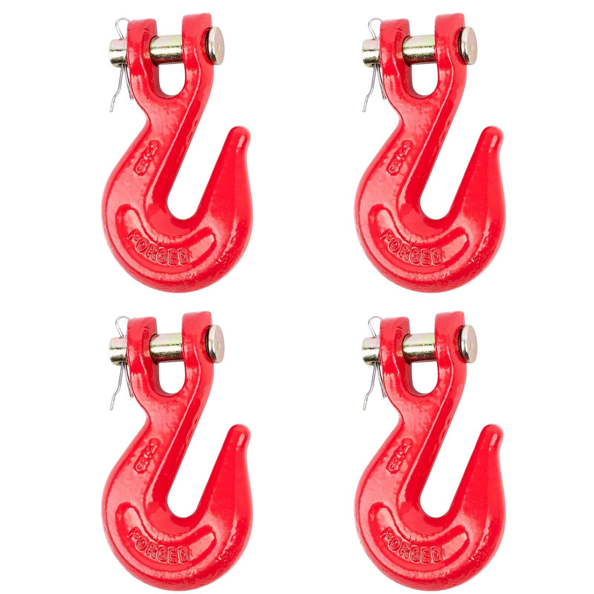 3/8'' Red Powder Coating Grade 80 Clevis Grab Hook H7618