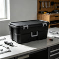 Storage Chest 22 Gal Heavy Duty Lockable Trunk with Wheels F646349