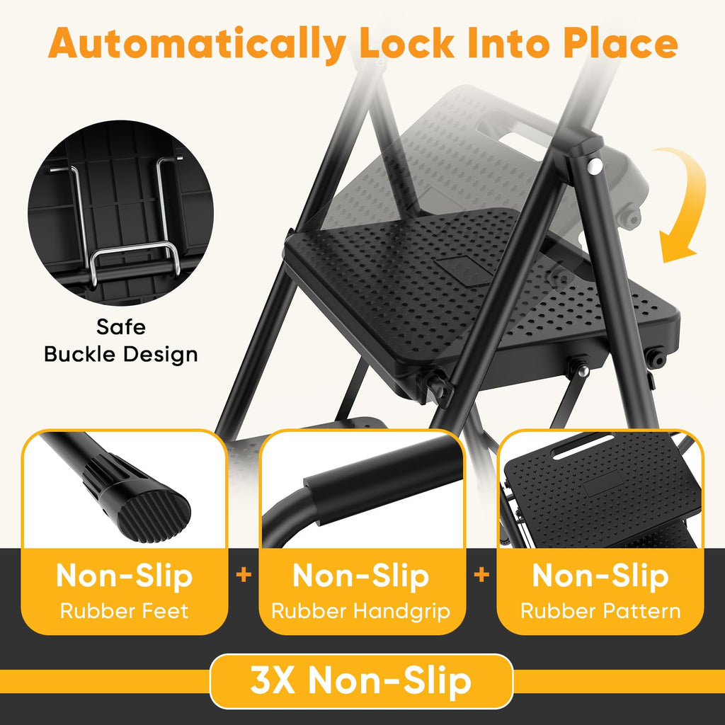 Two Step Ladder with Safety Lock N919492