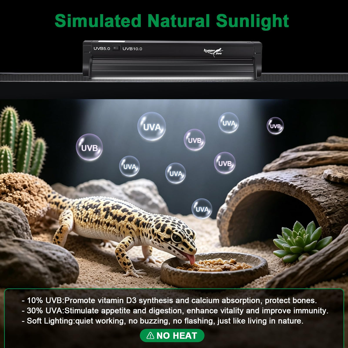 12Inch T5 UVB Reptile Light Fixture Combo Kit with Cycle Timer O572