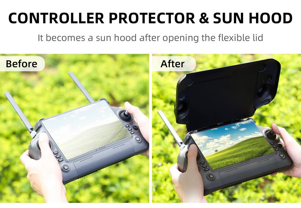 Remote Controller LCD Screen Protect Cover & Sun Hood D625
