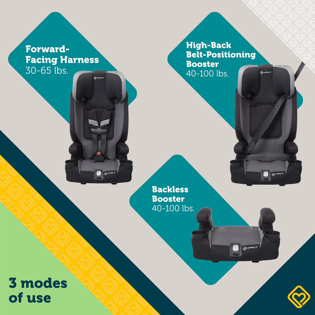 3-in-1 Booster Car Seat F73485