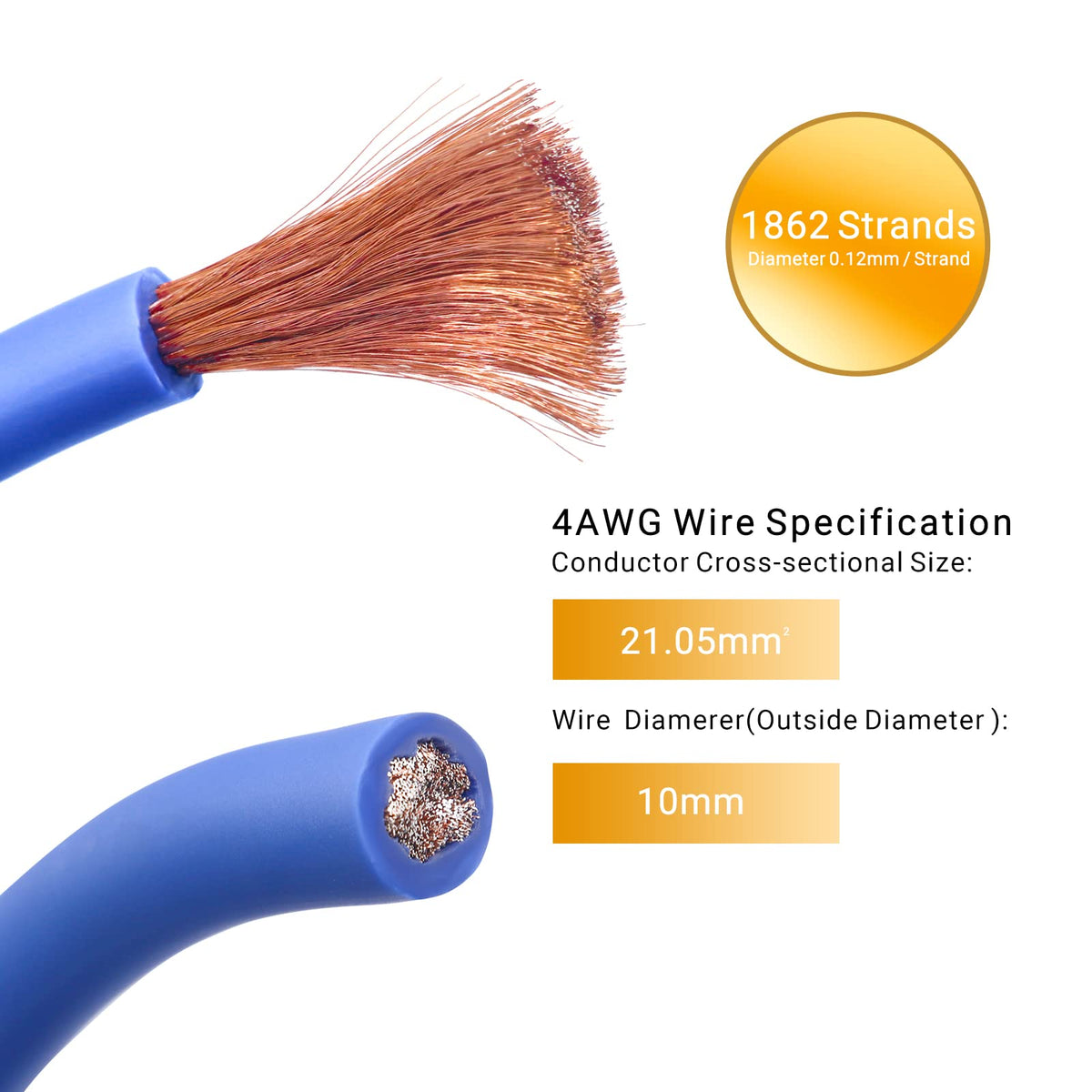 4 Gauge CCA Amplifier Wiring Kit with OFC RCA Cable B261055