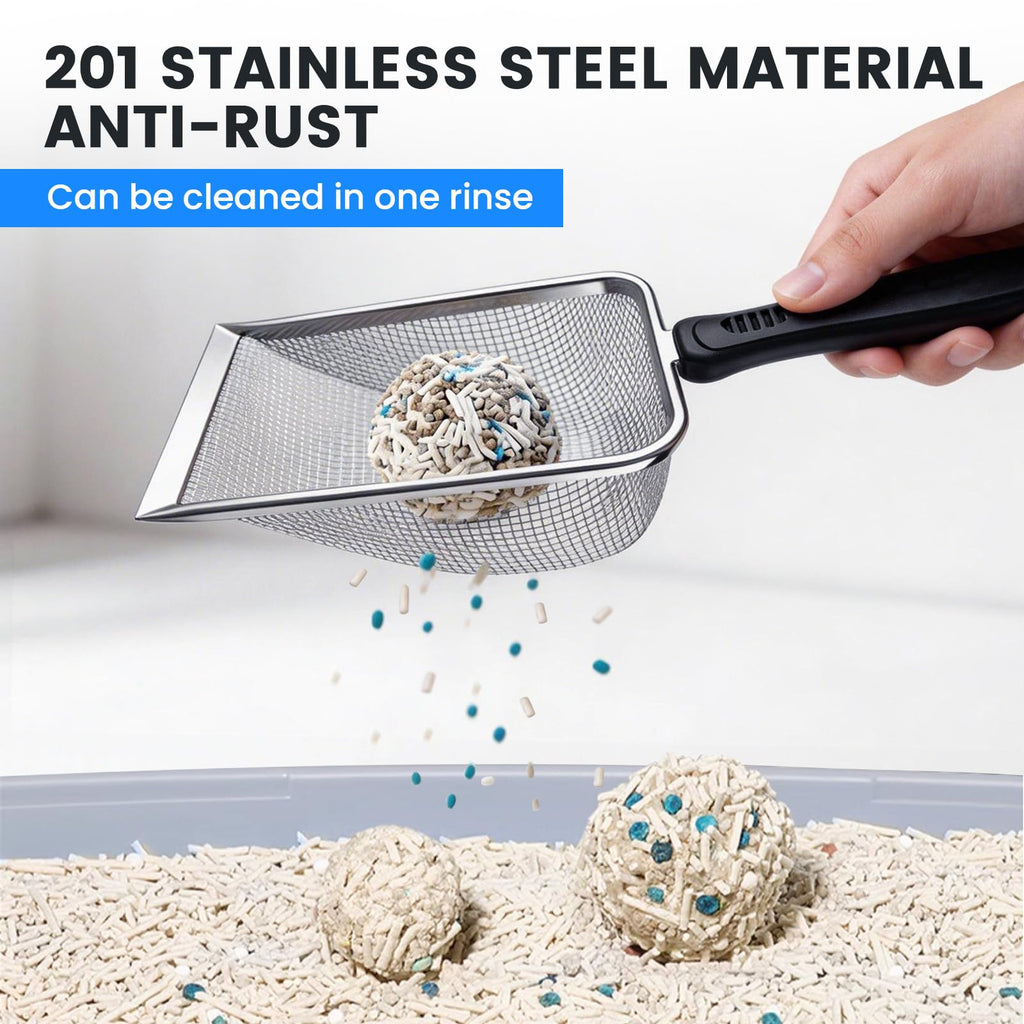 Stainless Steel Mesh Cat Litter Scoop 2.8mm Hole Z75801