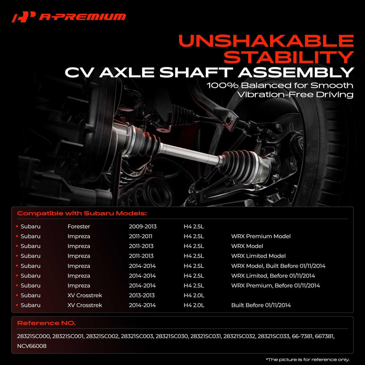 Front CV Axle Shaft Assembly P711152