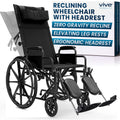 Reclining Wheelchair with Elevating Leg Rests U651223