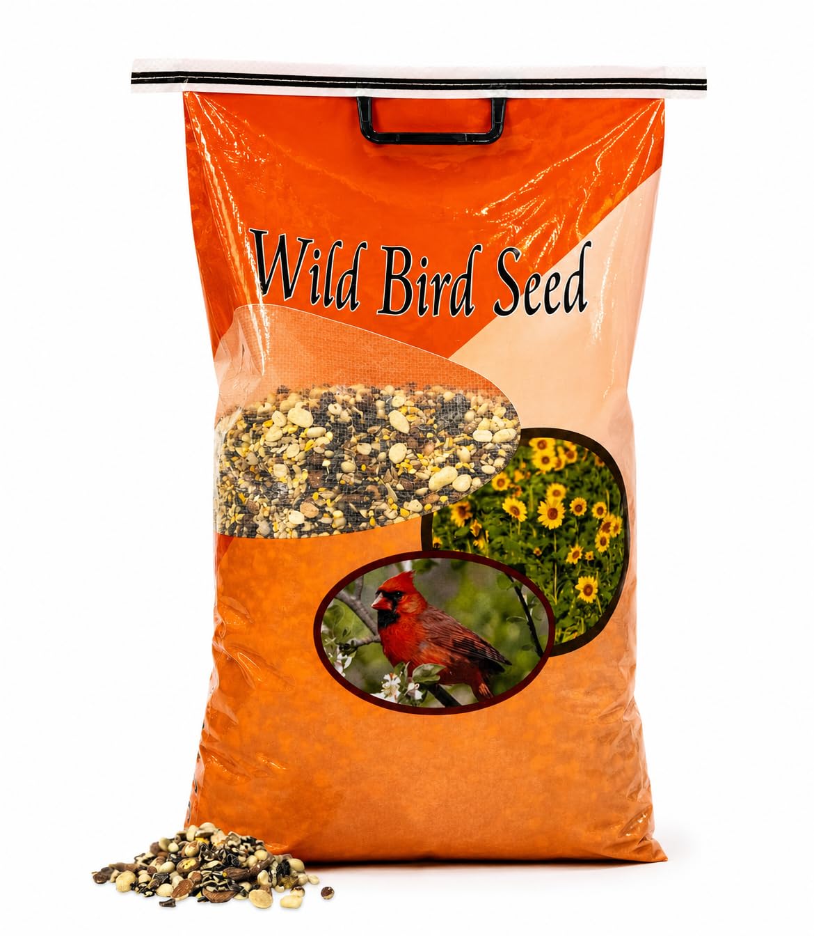 Bird Seed, 20 lb, Nut & Sunflower Seed Blend K5405