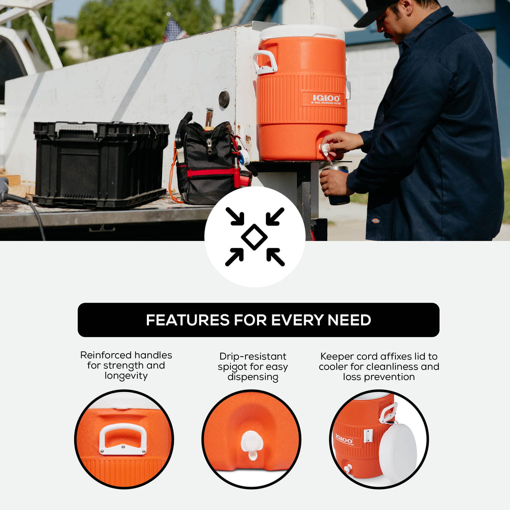 5 Gallon Insulated Portable Beverage Dispenser Q324293